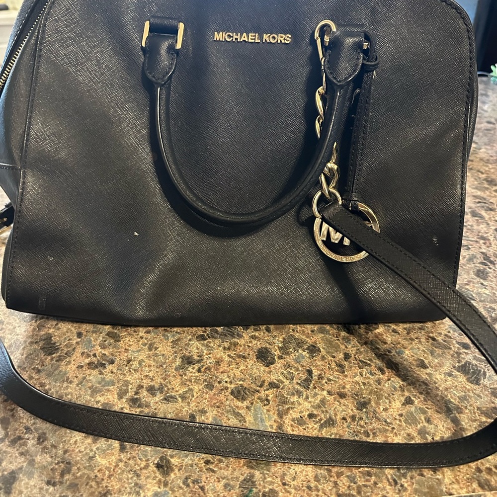 Michael Kors Black Satchel Bag
